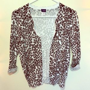 Leopard print cardigan